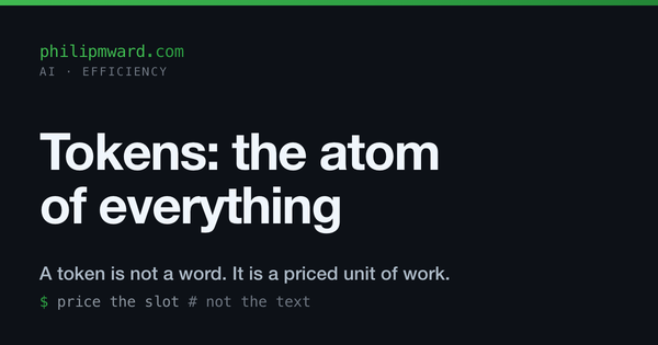 Tokens: the atom of everything