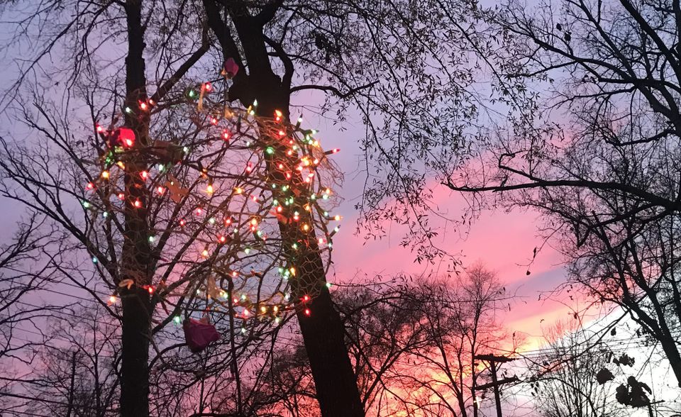 Hanging Christmas balls
