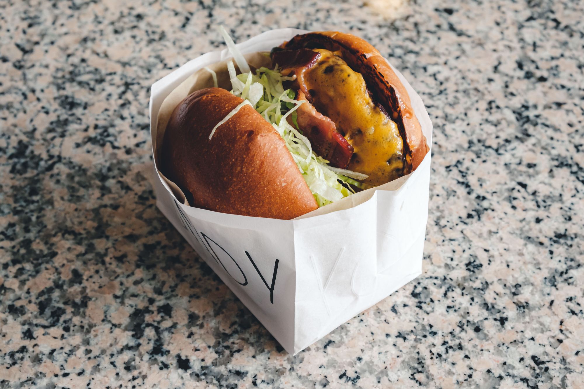 Hundy Bacon Cheeseburger ($12)