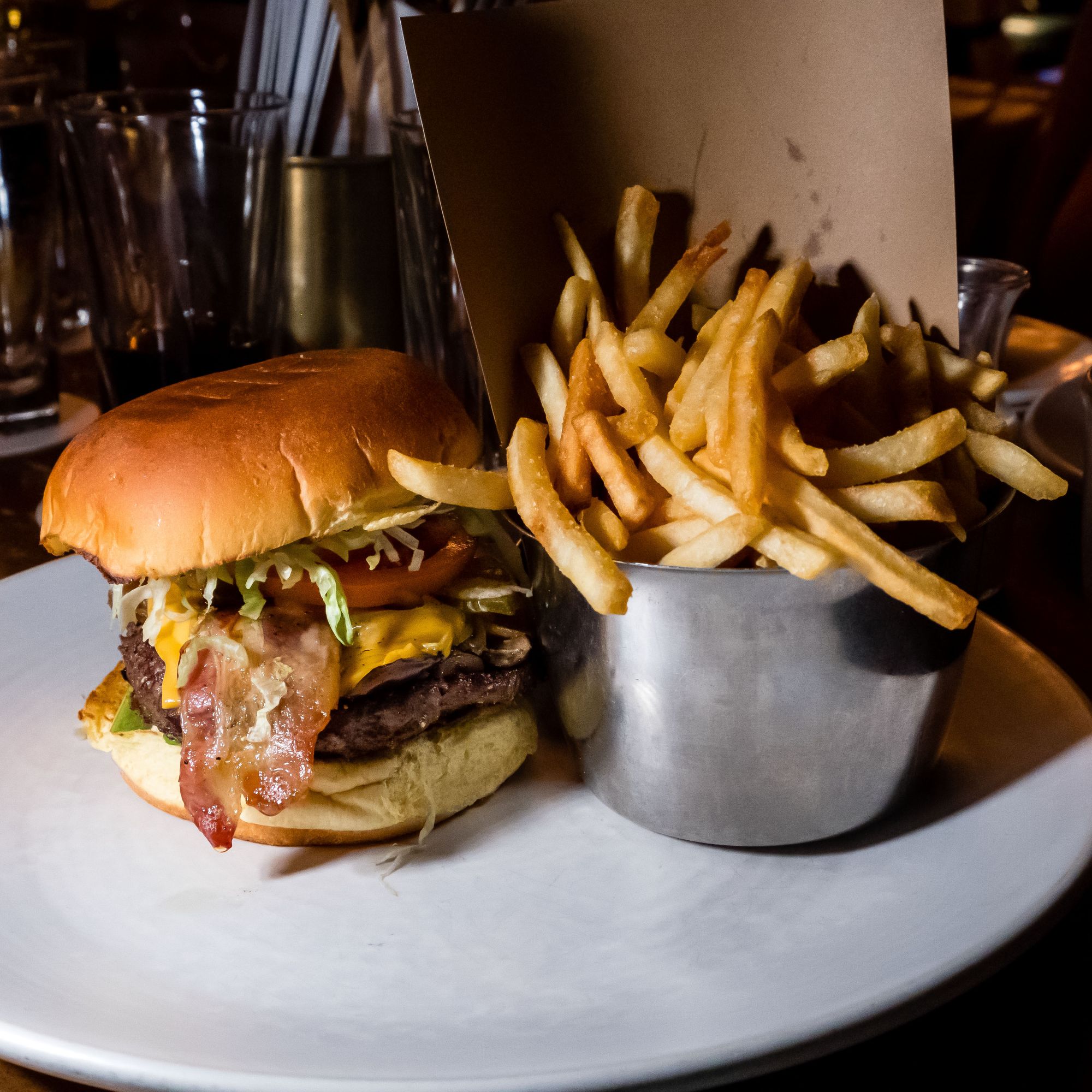 Lamplighter Pub Classic Burger with All Options ($29)