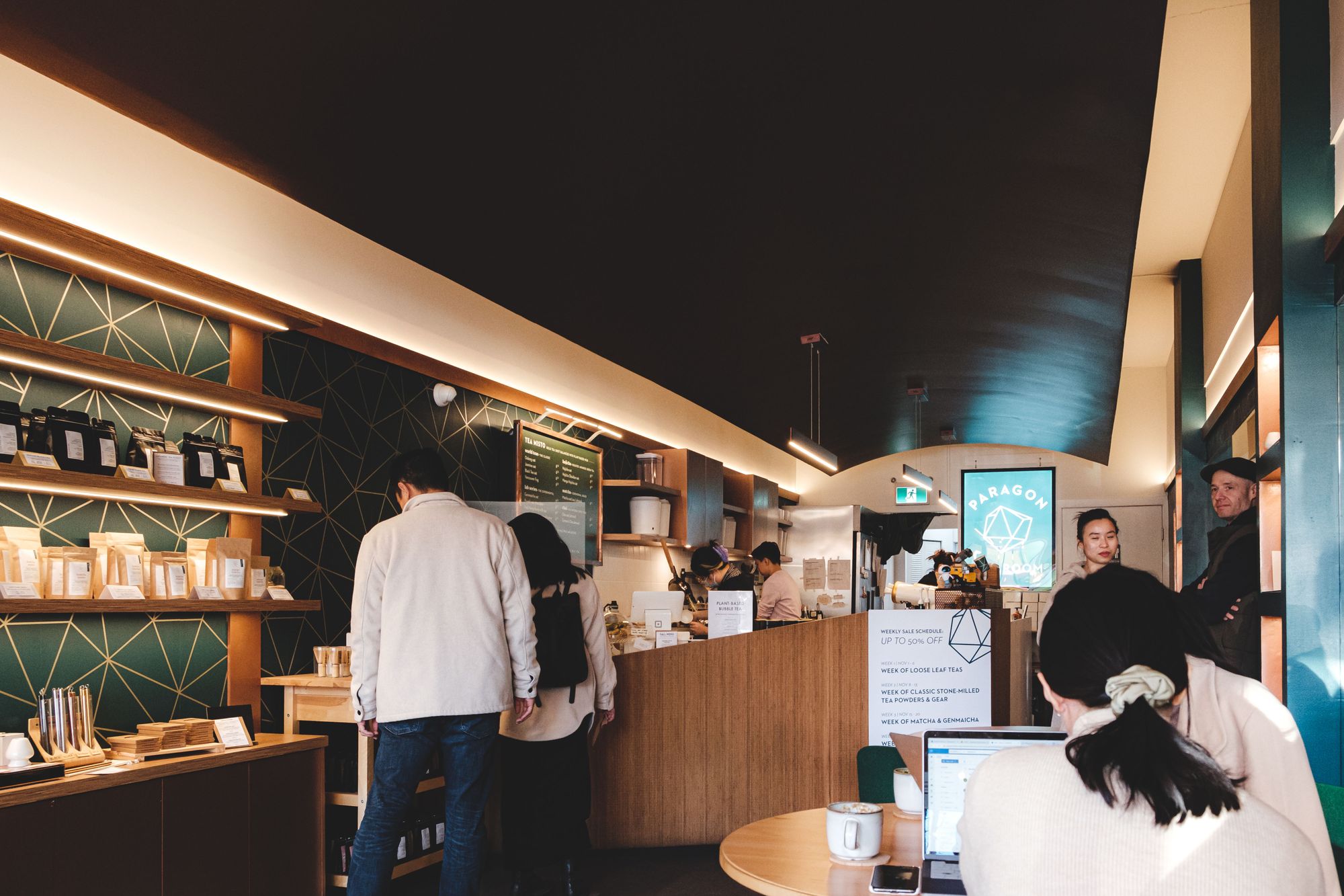 Inside Paragon Tea Room