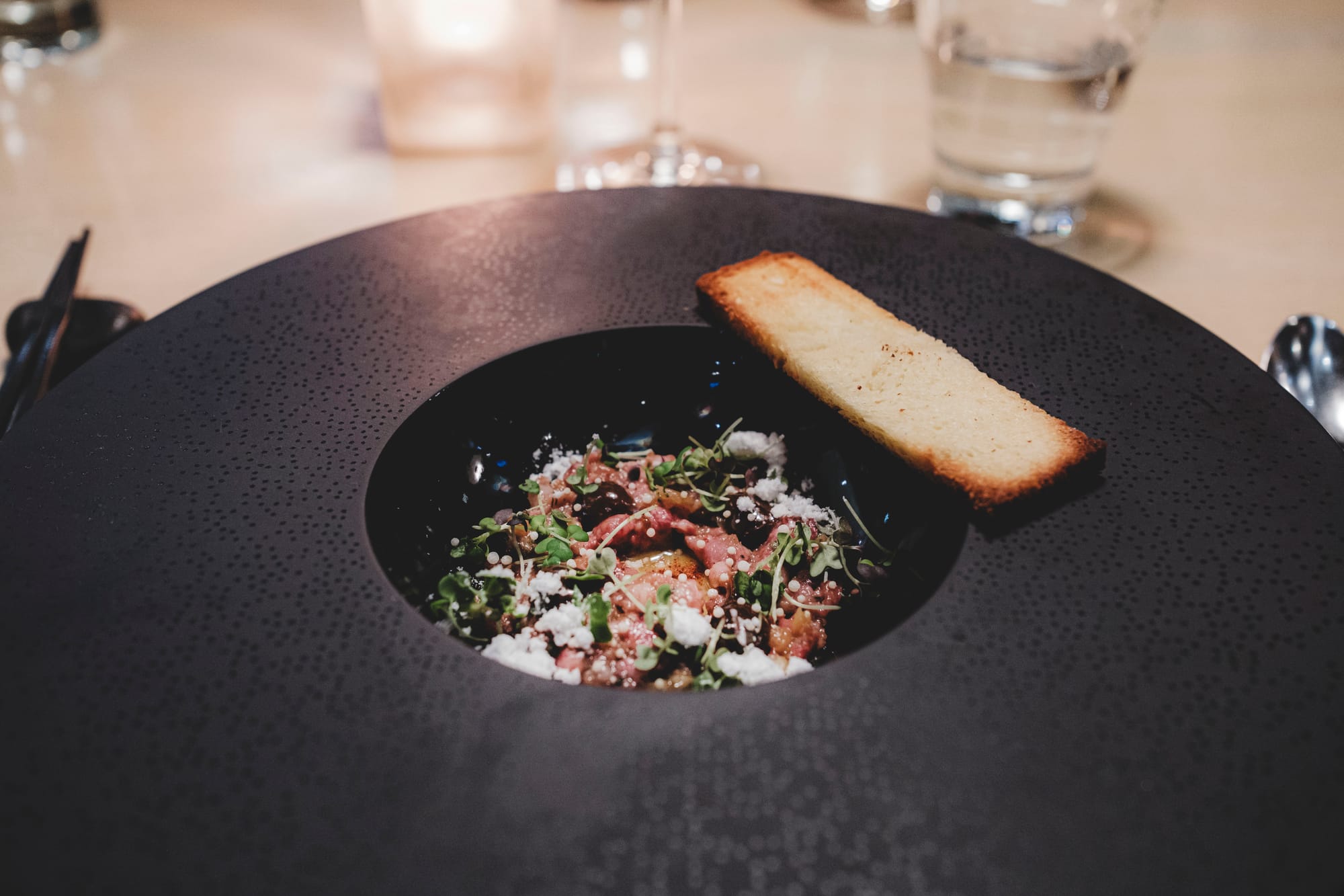 Miku in Vancouver –&nbsp;Holiday 2023 Kaiseki – Iwate Wagyu Tartare