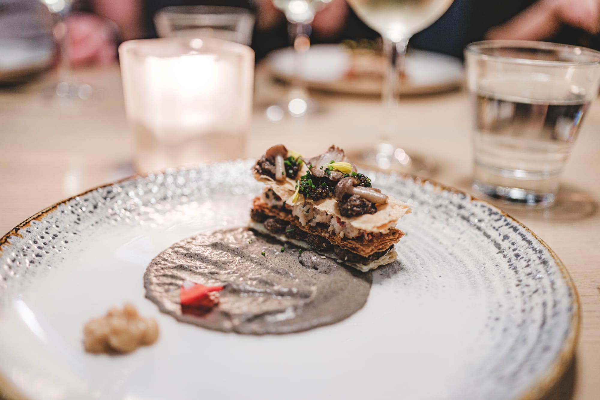 Miku in Vancouver –&nbsp;Holiday 2023 Kaiseki – Wild Mushroom Mille Feuille