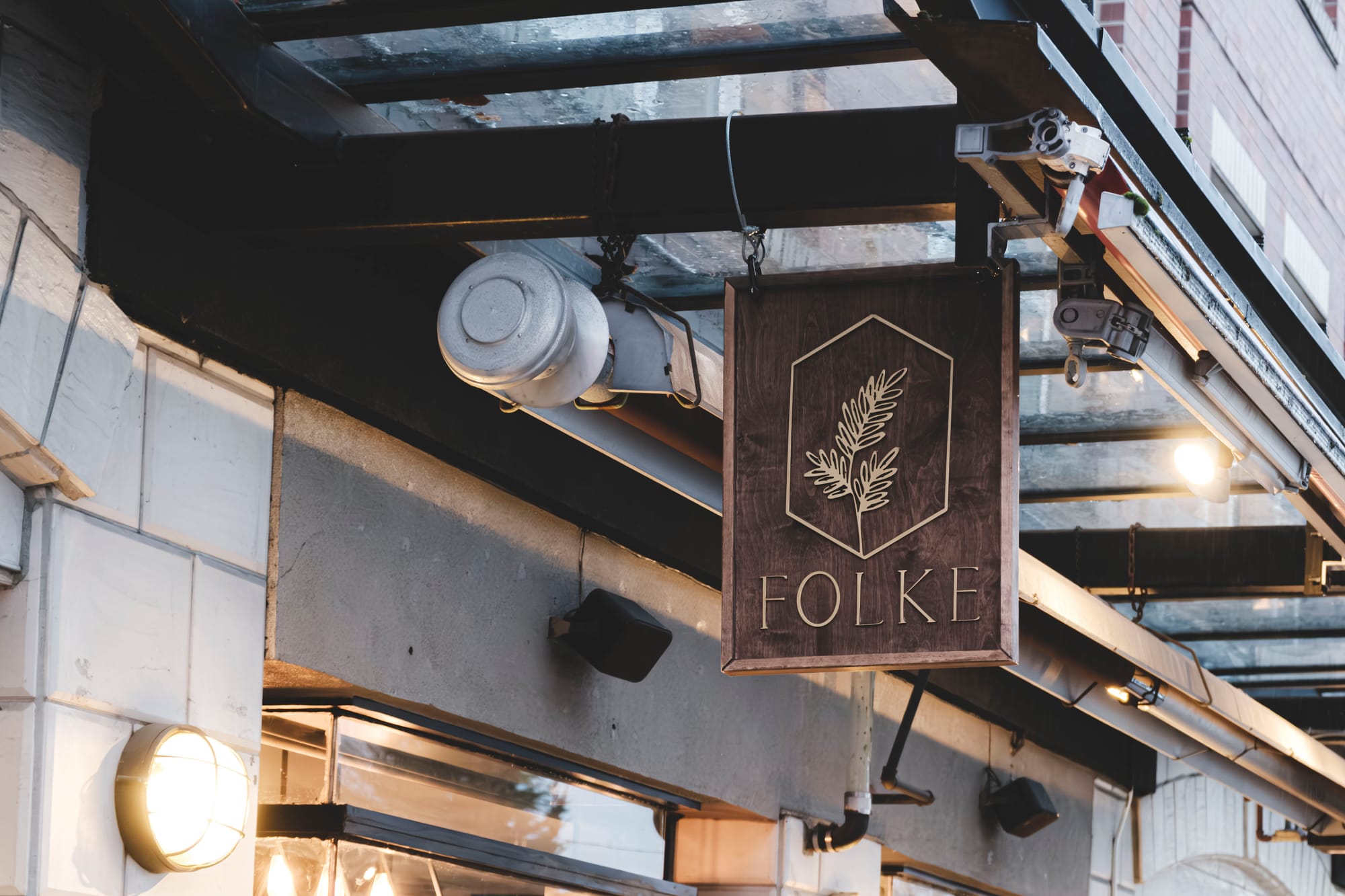 Outside Folke in Vancouver