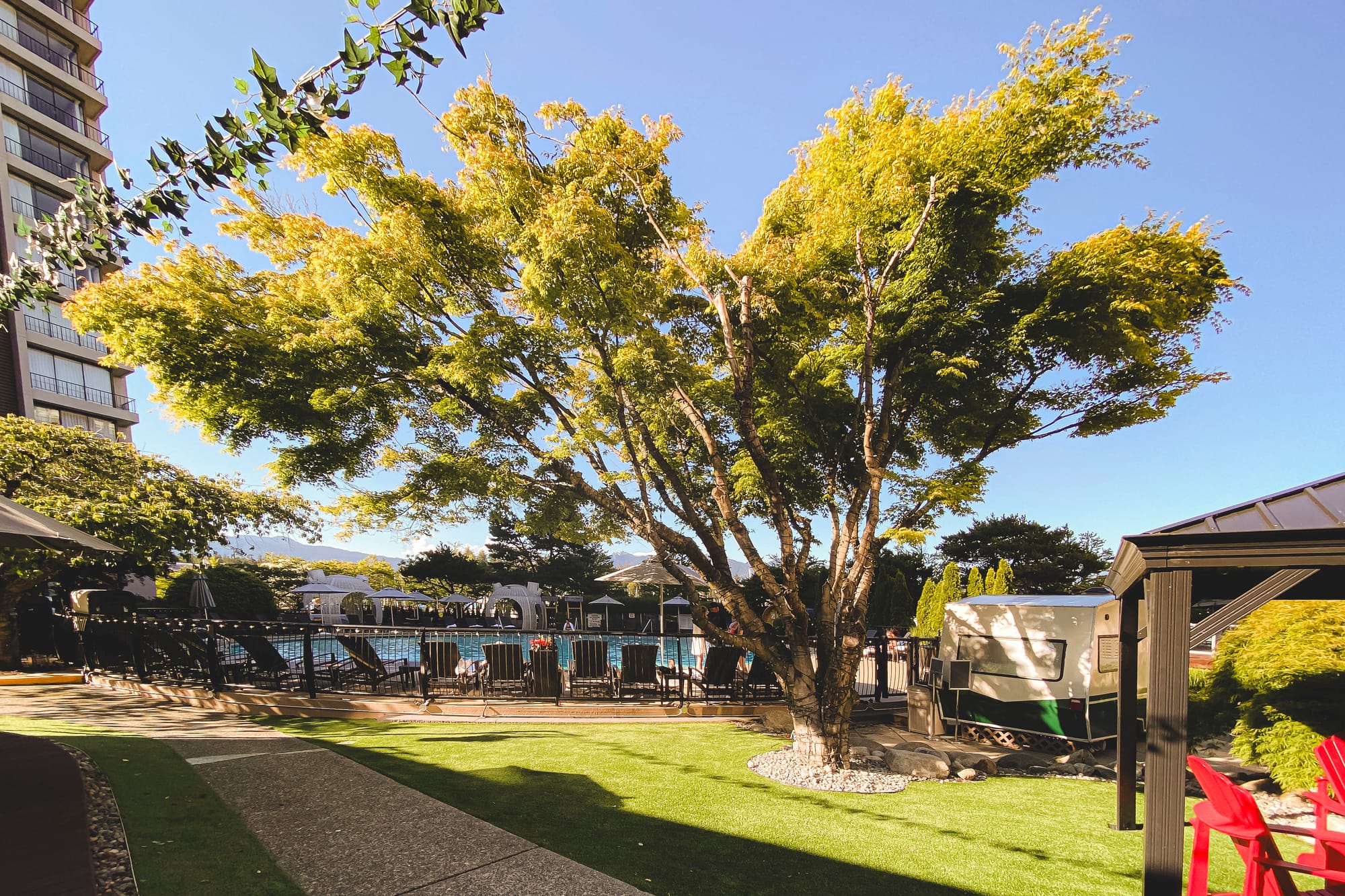 Backyard at H2 Kitchen + Bar in Vancouver