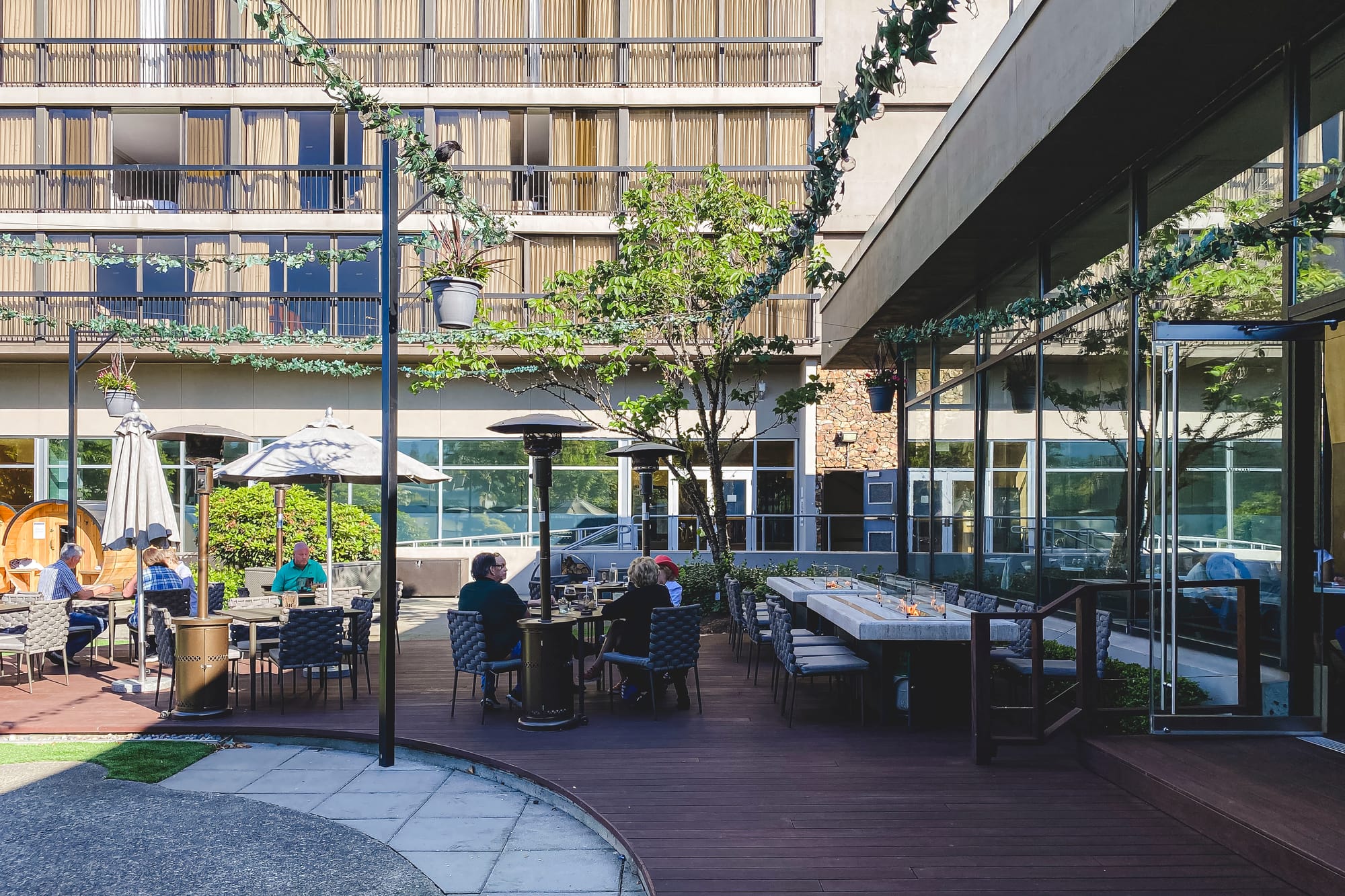 Patio at H2 Kitchen + Bar in Vancouver