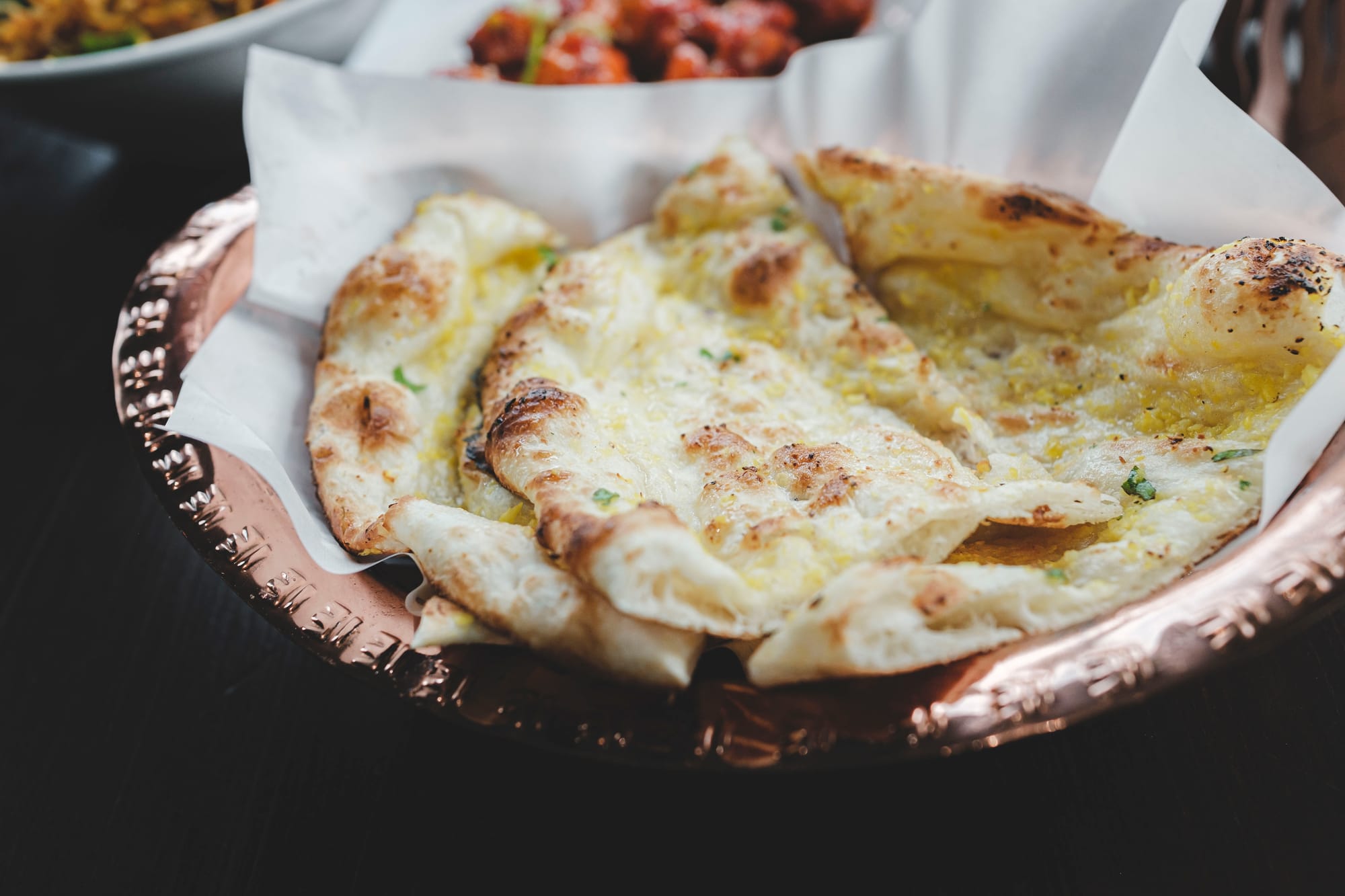 Raga Indian Restaurant in Surrey, BC –&nbsp;Garlic Butter Naan