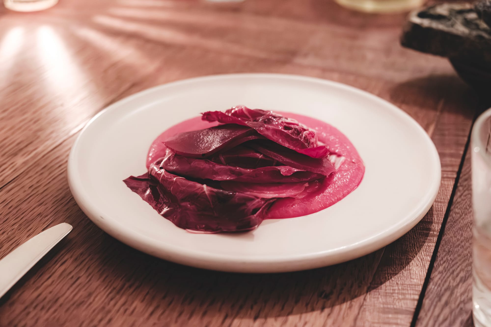 Restaurante Rosetta – Mole rosa, betabel y radicchio ($340 MXN)