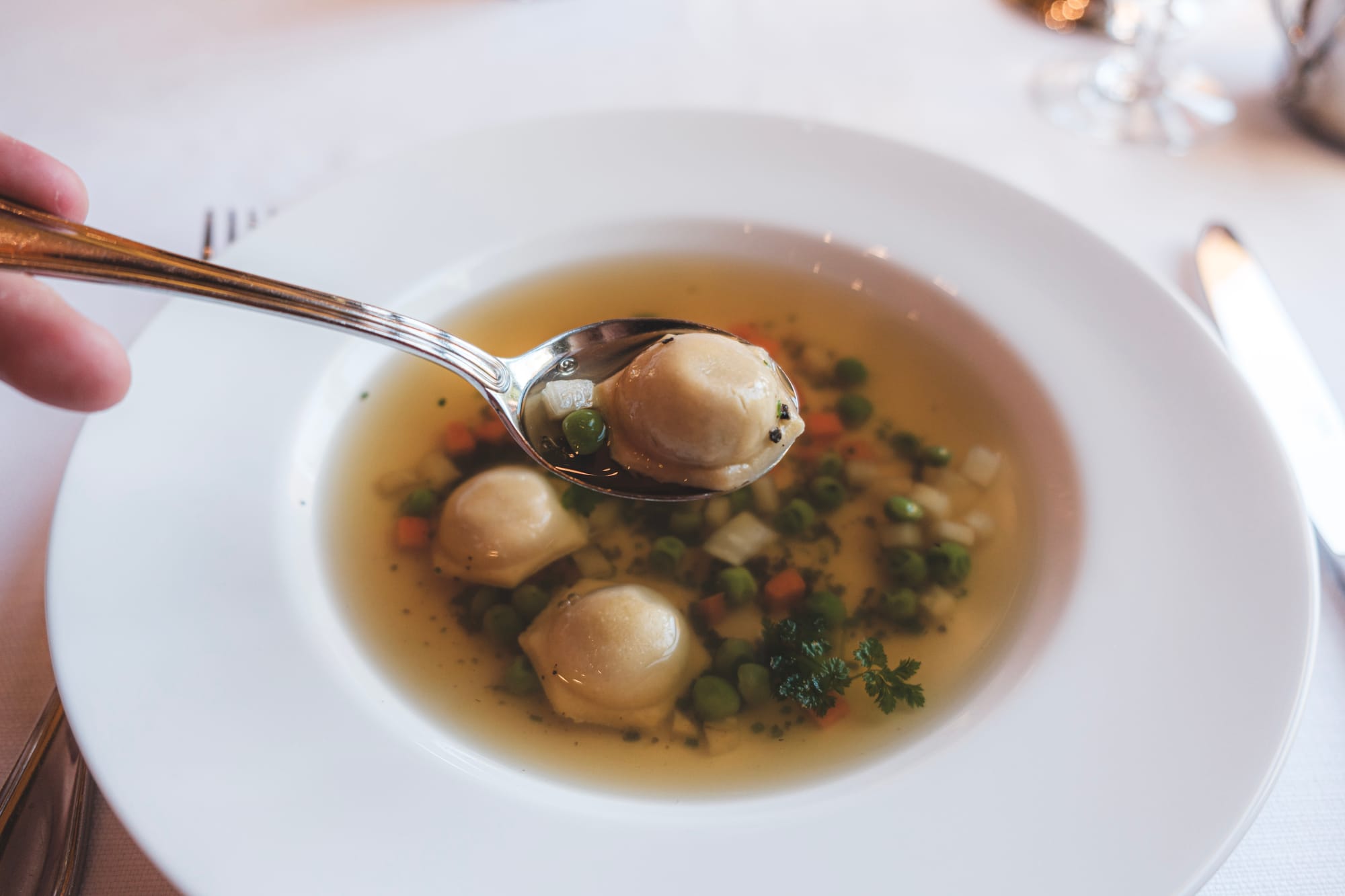 Tableau in Las Vegas: Truffle Chicken Consommé