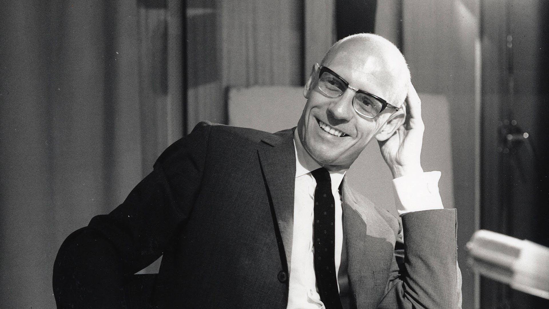 A photo of Michel Foucault, French philosopher