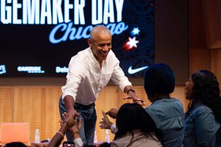 President Obama Makes Surprise Appearance for WNBA All-Star Players, Coaches, and Changemaker Students