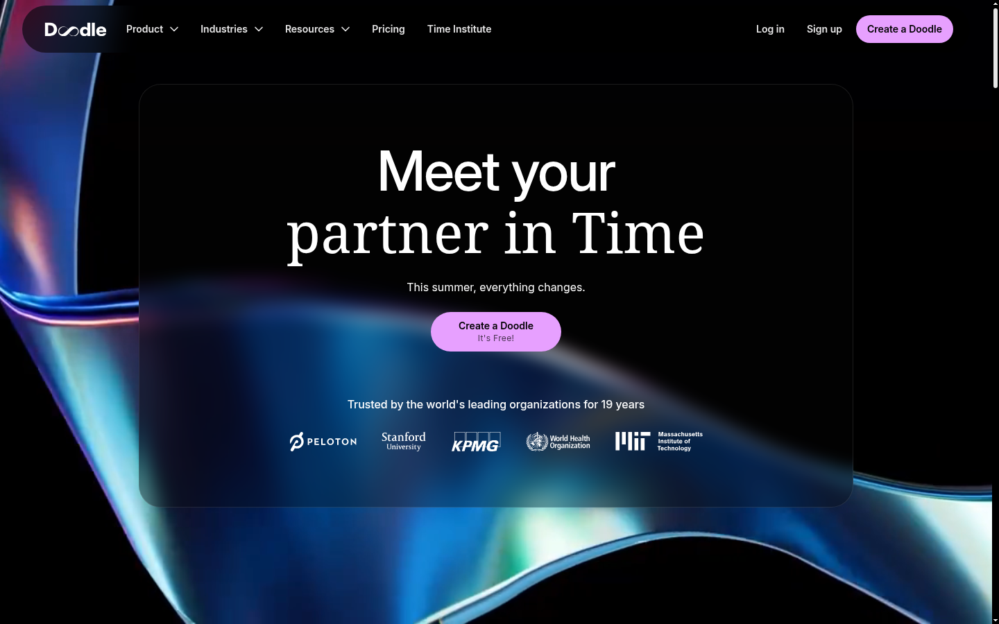 Doodle free online meeting scheduling tool homepage
