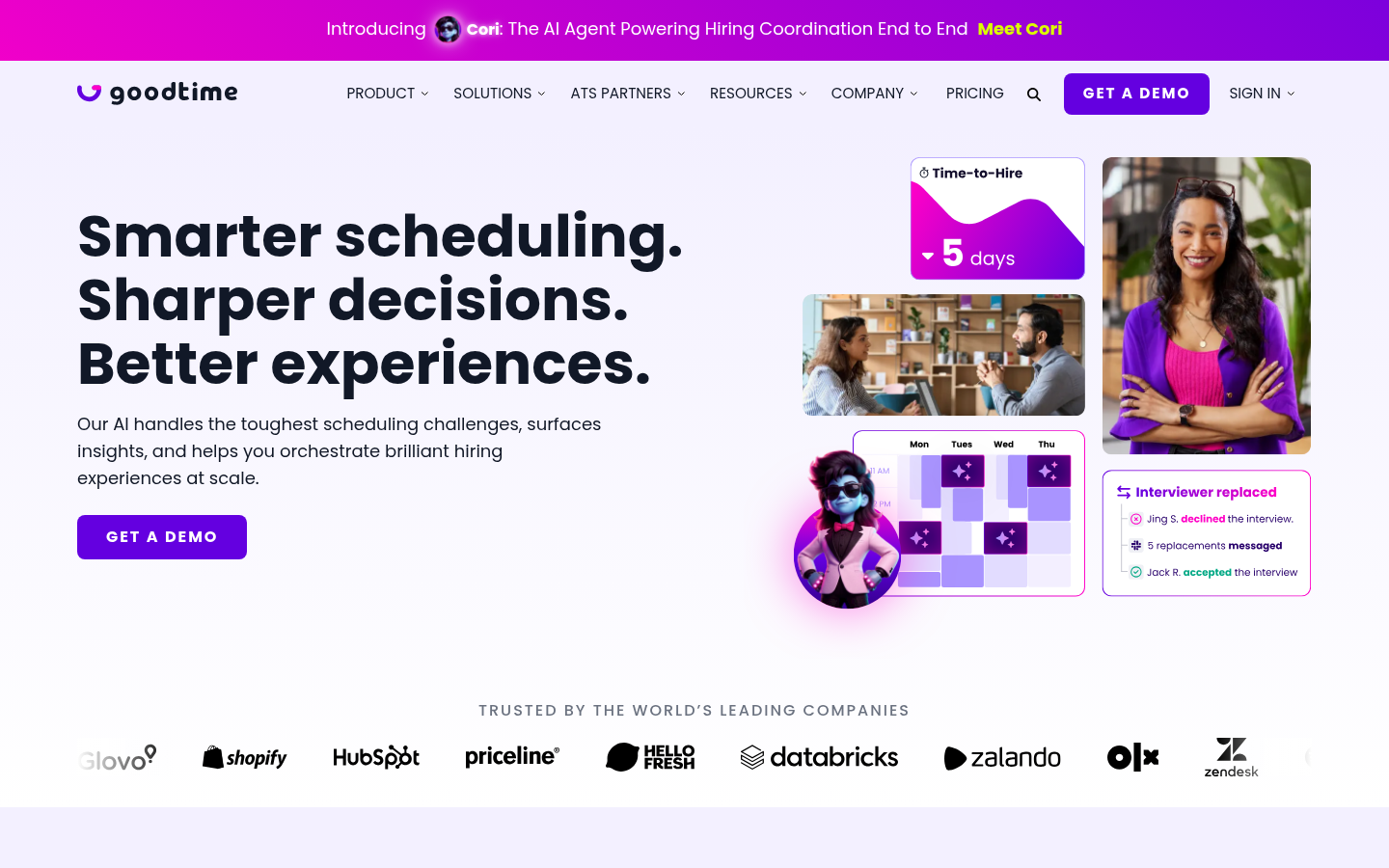 GoodTime AI interview scheduling platform