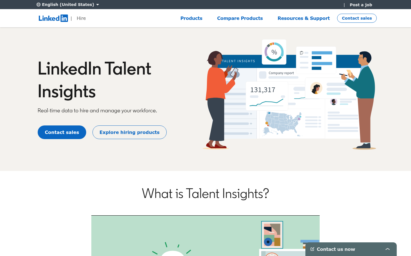 LinkedIn Talent Insights market intelligence dashboard