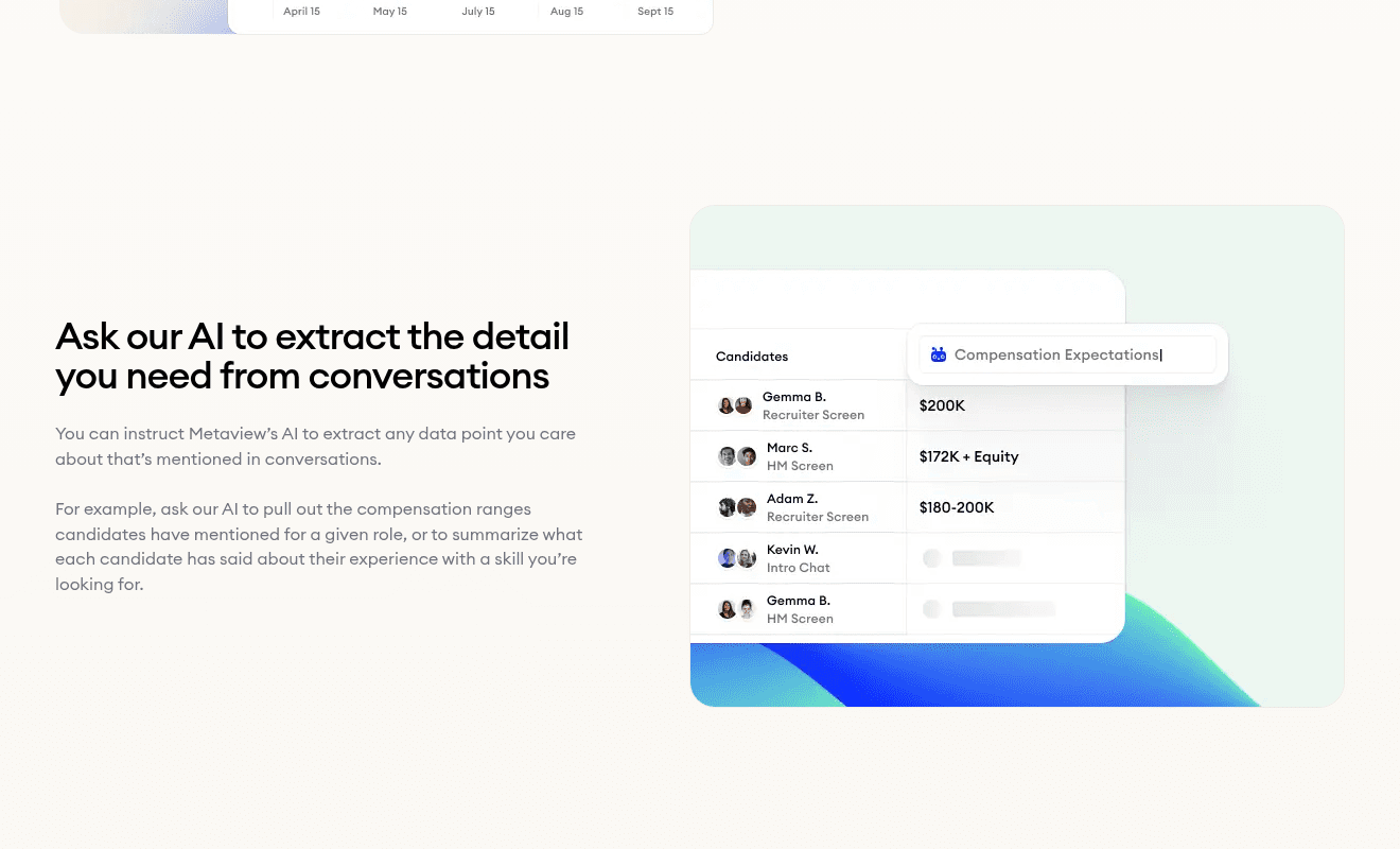 AI Filters: natural-language query across your team's hiring data