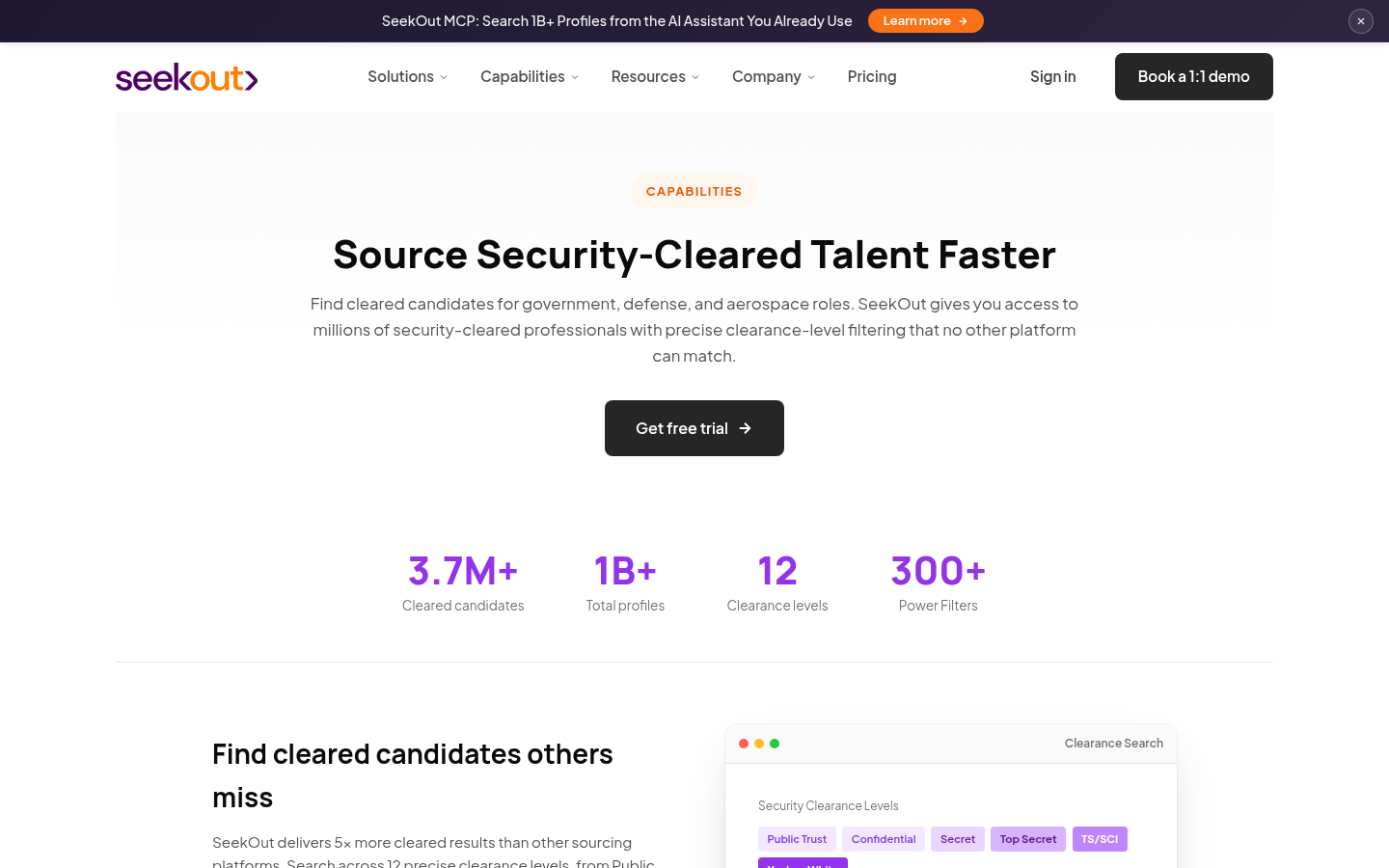 SeekOut AI talent intelligence platform