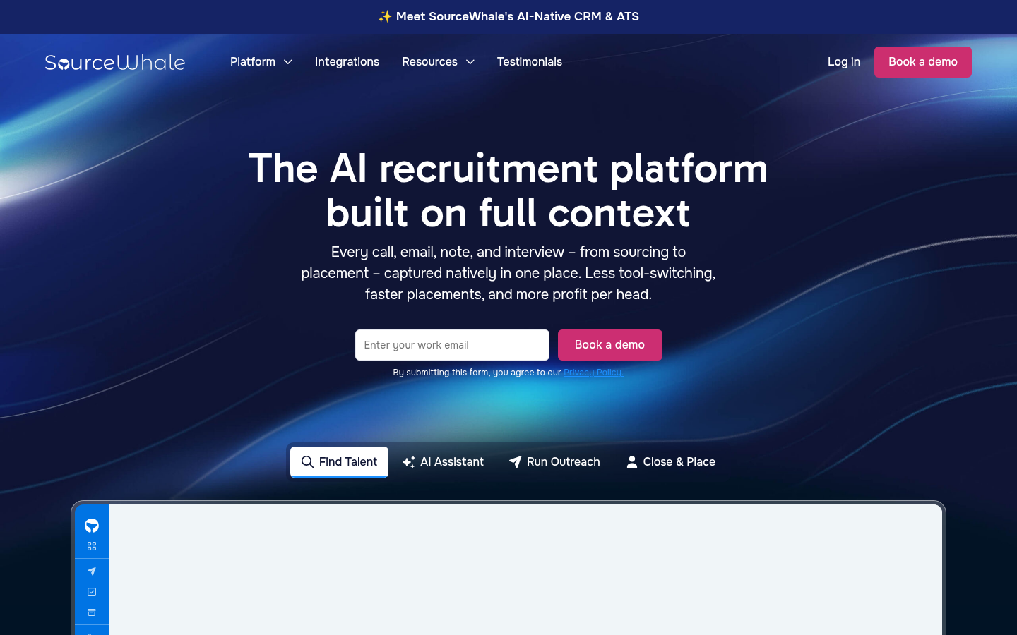 SourceWhale AI recruitment platform