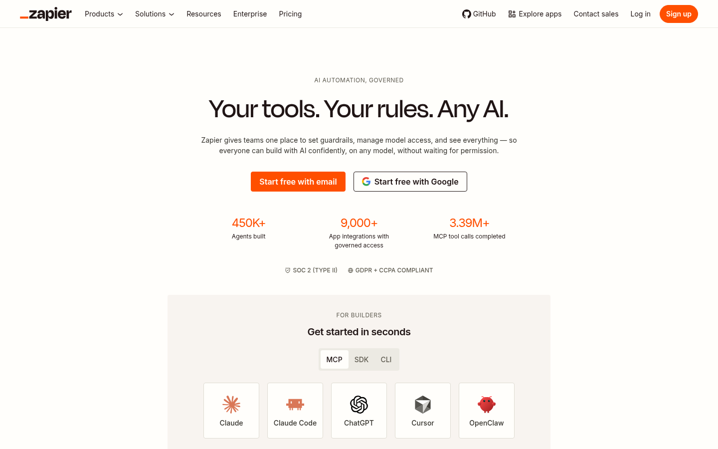 Zapier AI workflow automation platform