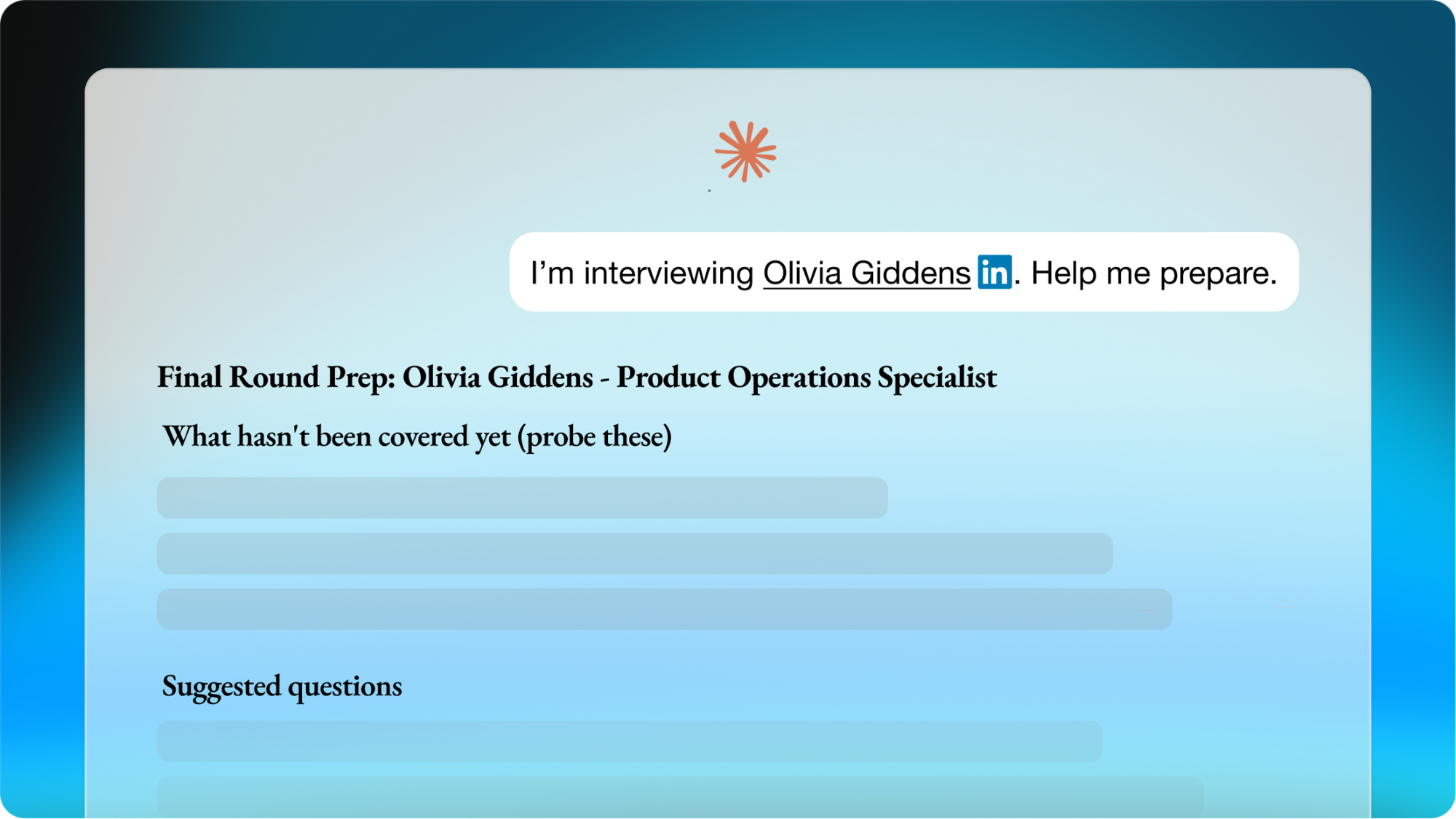 Use Metaview MCP to search conversationally through all of your candidate data.