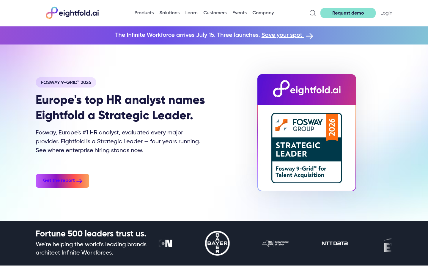 Eightfold product homepage