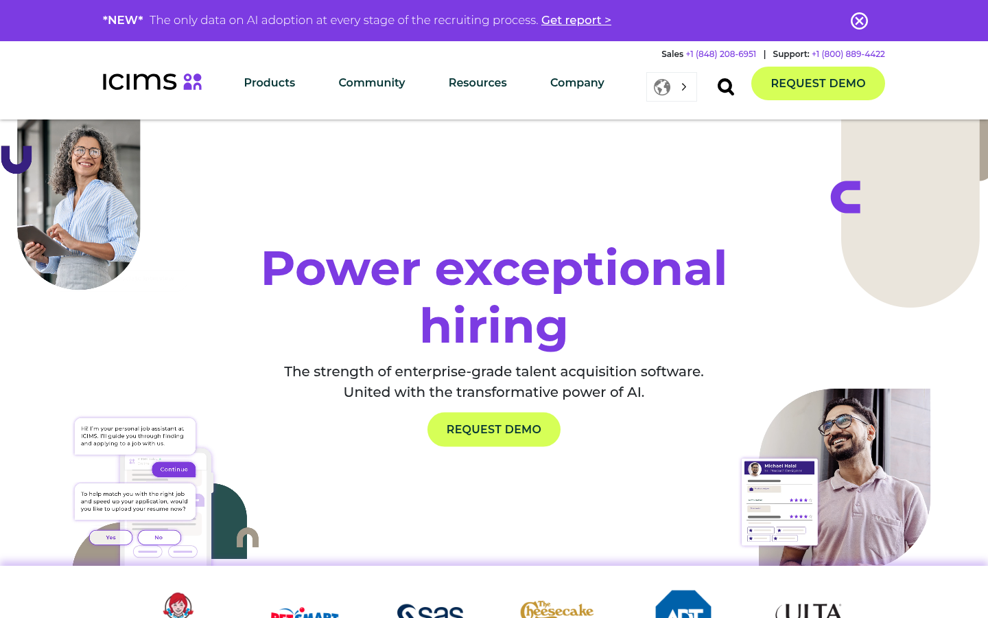 iCIMS product homepage