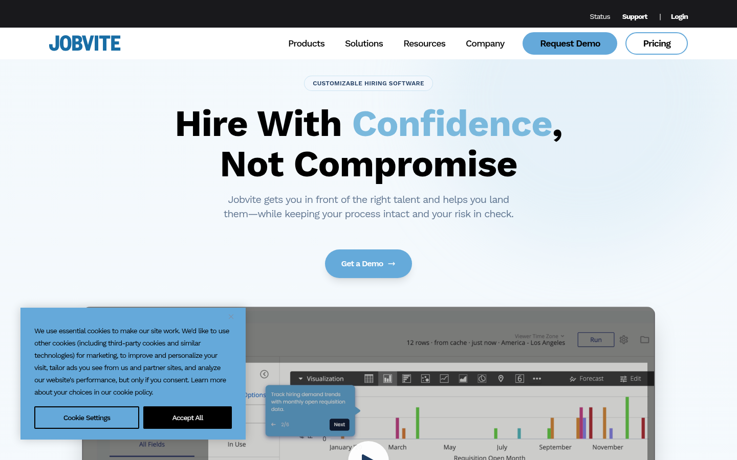 Jobvite product homepage
