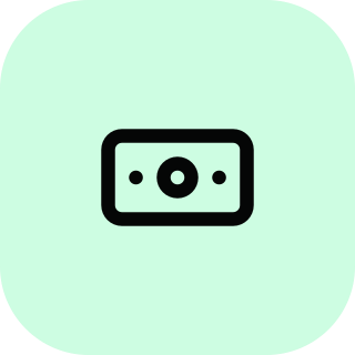 Salary and compensation signal icon