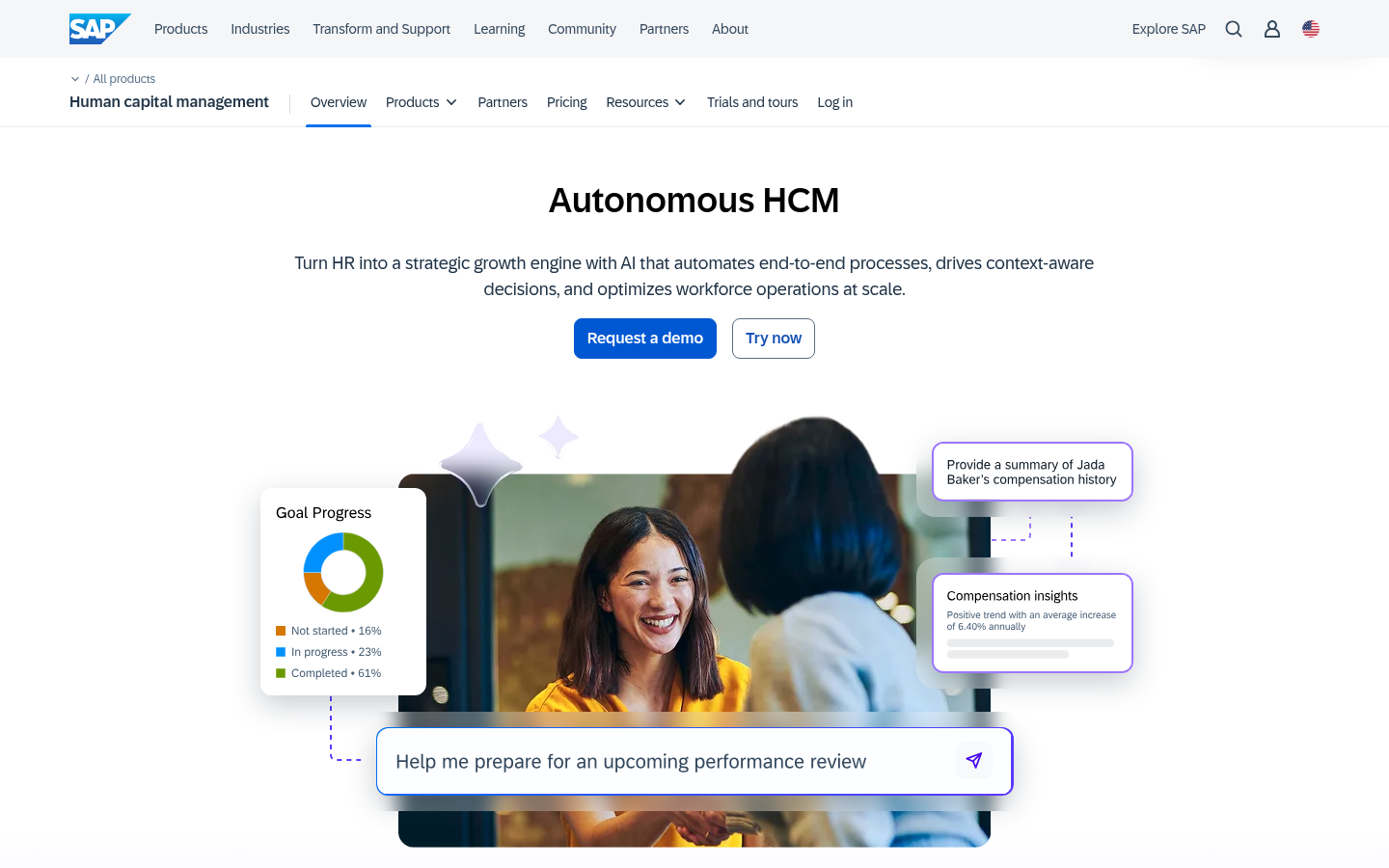SAP SuccessFactors product homepage