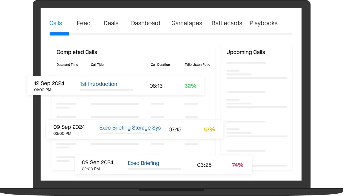 Clari Copilot interface mockup. Source: clari.com