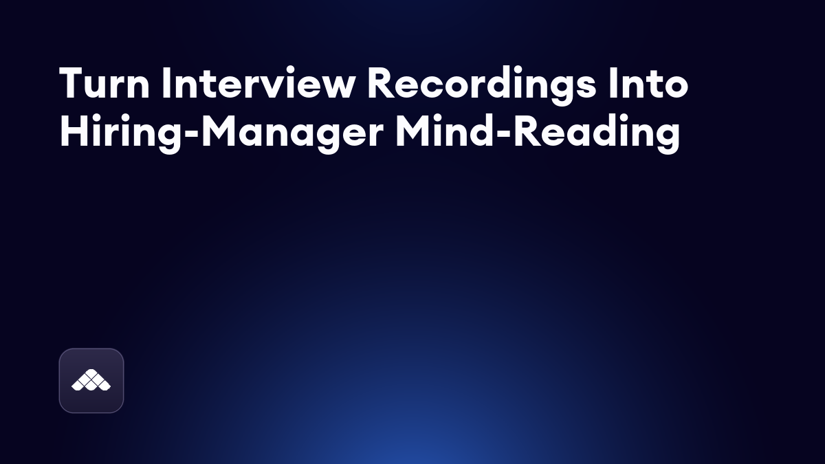 How recruiters can use Metaview to build trust with hiring managers
