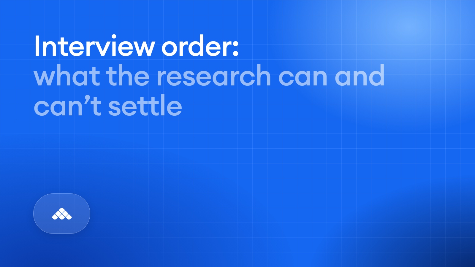 How much does interview order change the final hiring decision?