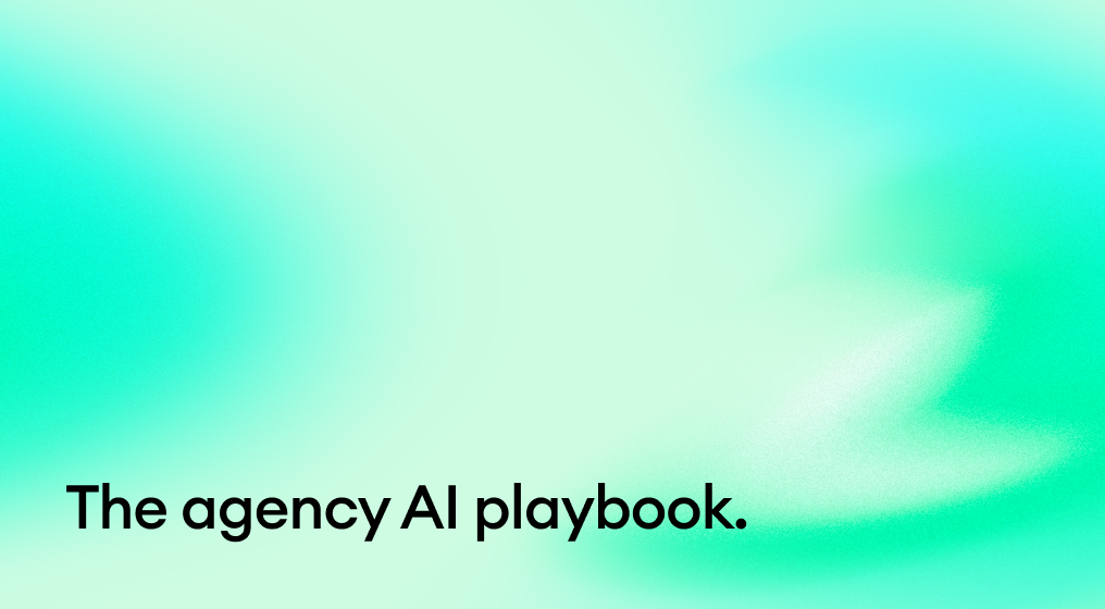 The agency AI playbook.
