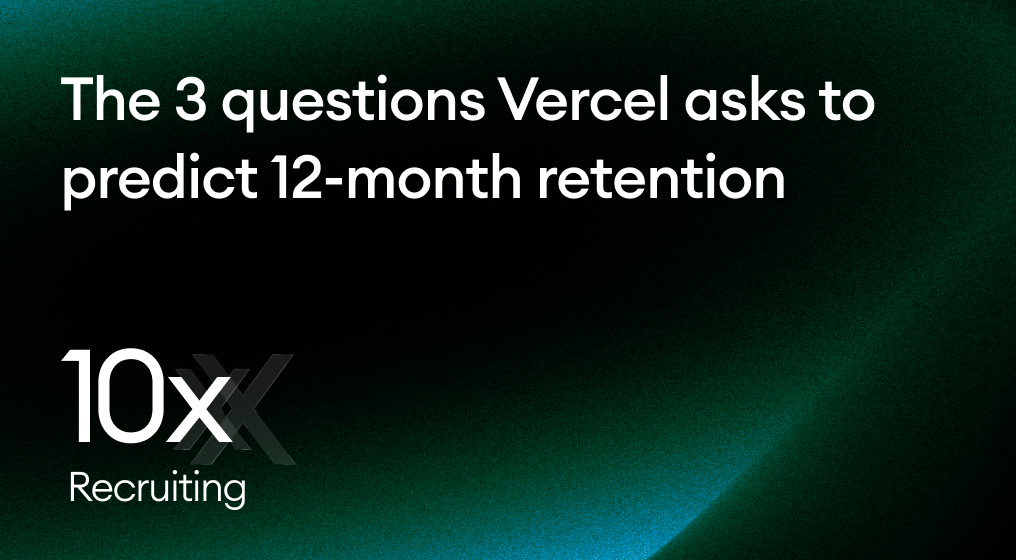 The 3 questions Vercel asks to predict 12-month retention