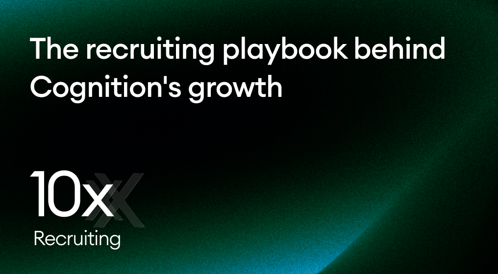 The recruiting playbook behind Cognition's growth