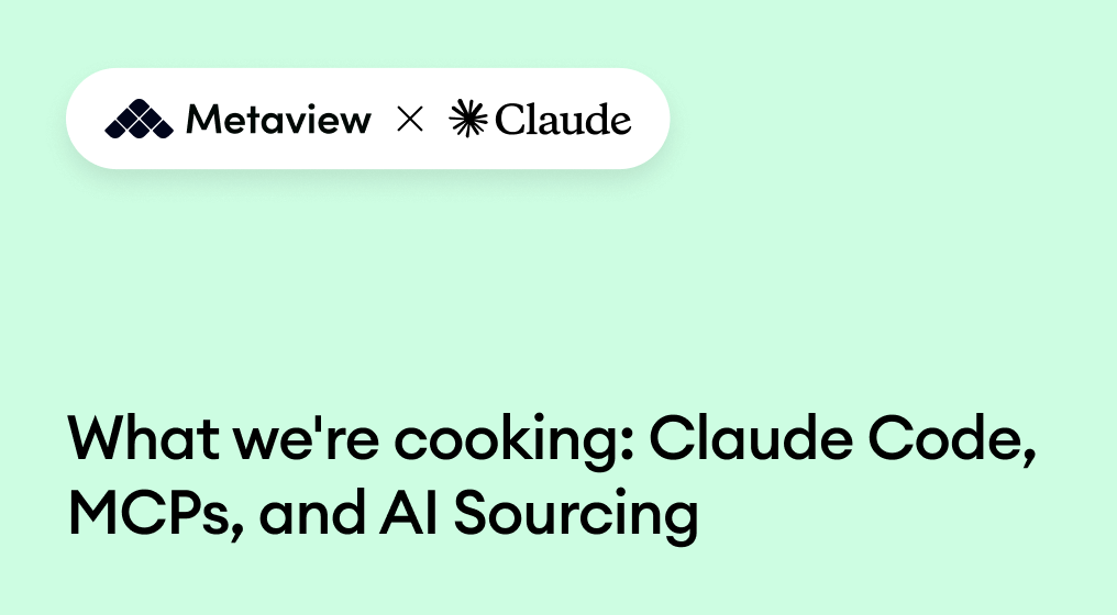 What we're cooking: Claude Code, MCPs, and AI Sourcing