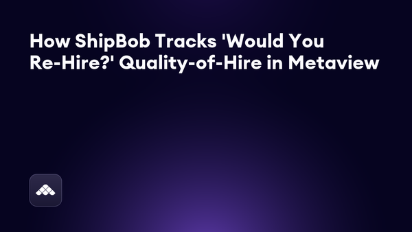 Andy Pittman on selling better lives, not jobs: ShipBob's recruiting discipline