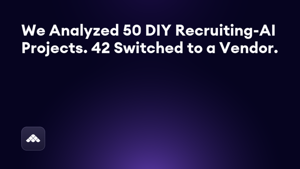 Build or buy? Why building internal AI recruiting tools may be harder than you think