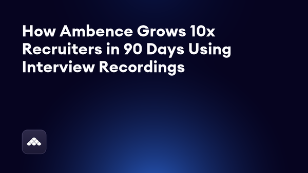 Why Ambience's Evan Connor grows recruiters instead of hiring them