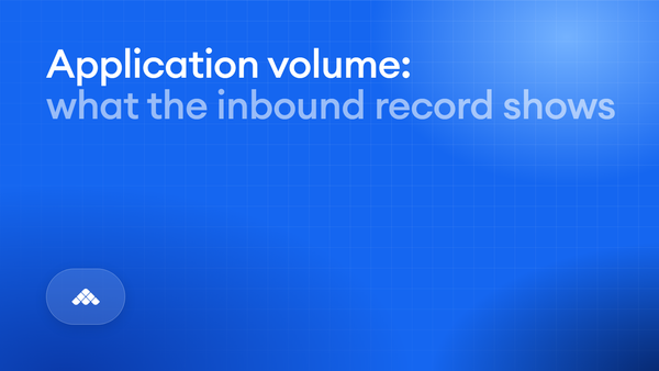 The average role gets 180.6 applications. The median gets 45.