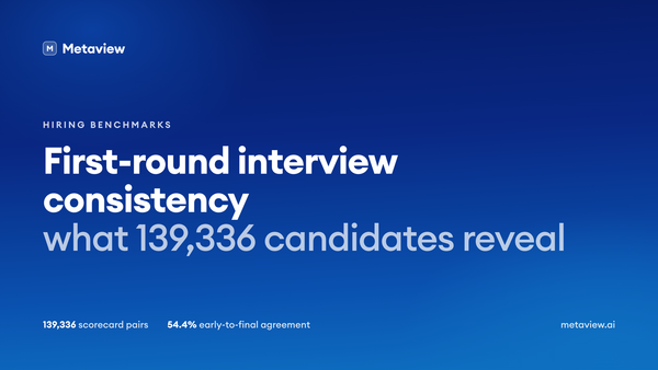 What 139,336 Candidates Reveal About First-Round Interview Consistency