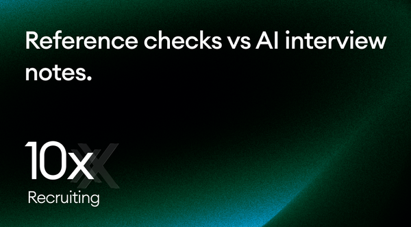 Reference checks vs AI interview notes.