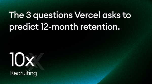 The 3 questions Vercel asks to predict 12-month retention.