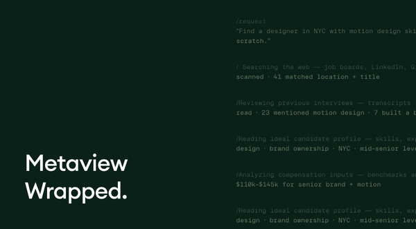Do Things That Don’t Scale - Metaview Wrapped