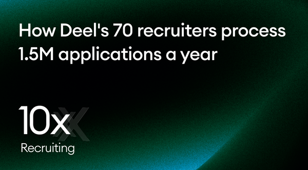 How Deel's 70 recruiters process 1.5M applications a year