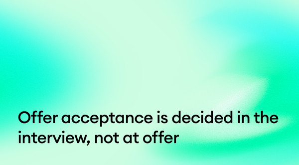 Offer acceptance is decided in the interview, not at offer: the 4 signals your panel is already capturing (and how to read them before the offer letter goes out)