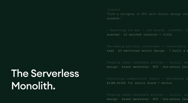 The Serverless Monolith