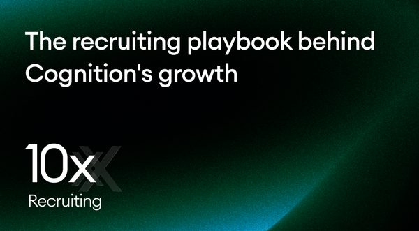 The recruiting playbook behind Cognition's growth