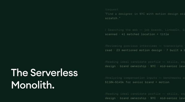 The Serverless Monolith.