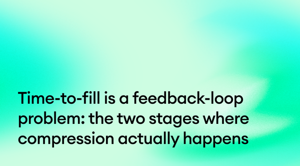 Time-to-fill is a feedback-loop problem: the two stages where compression actually happens