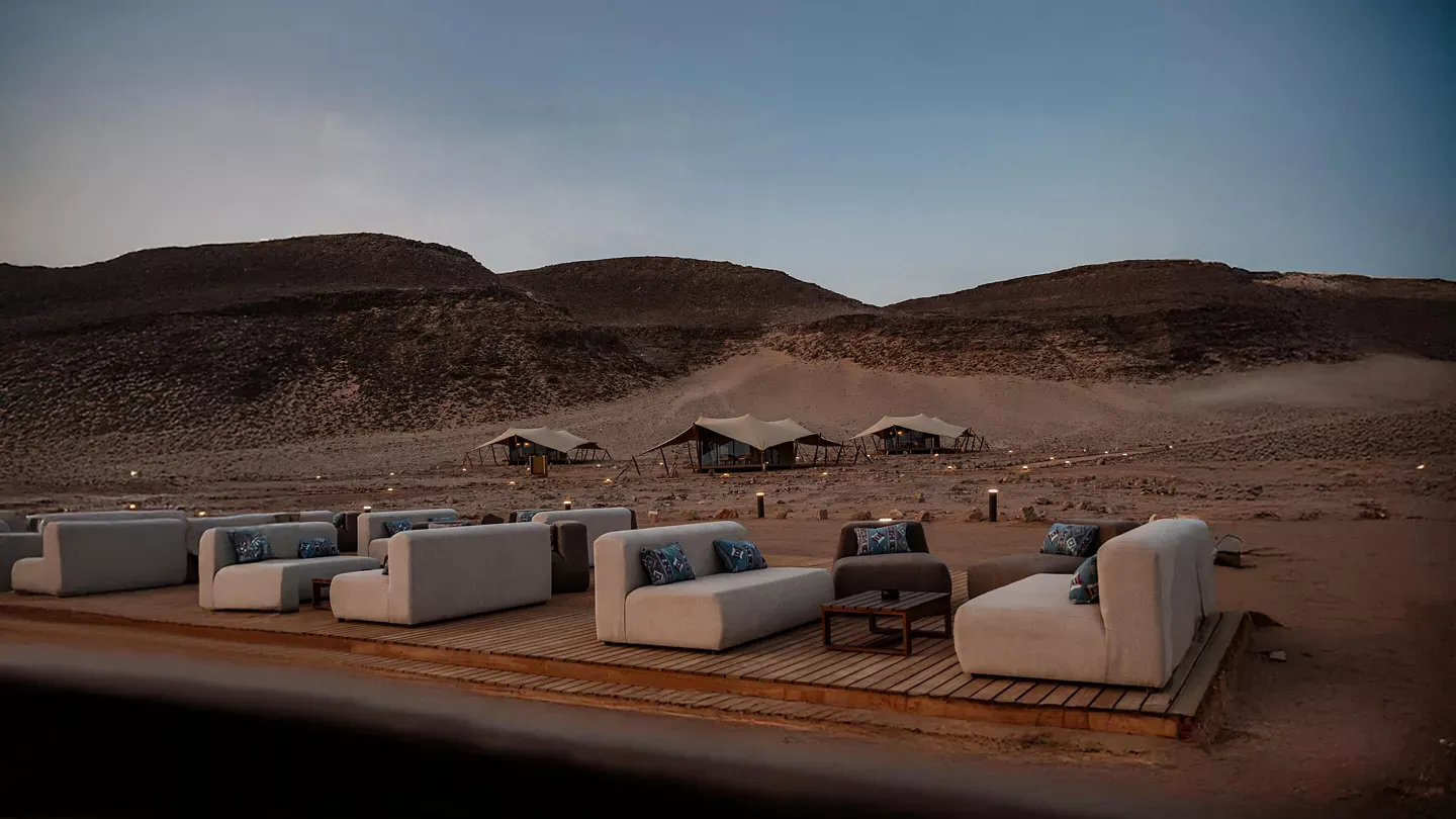 glamping in the middle of AlUla Saudi Arabia